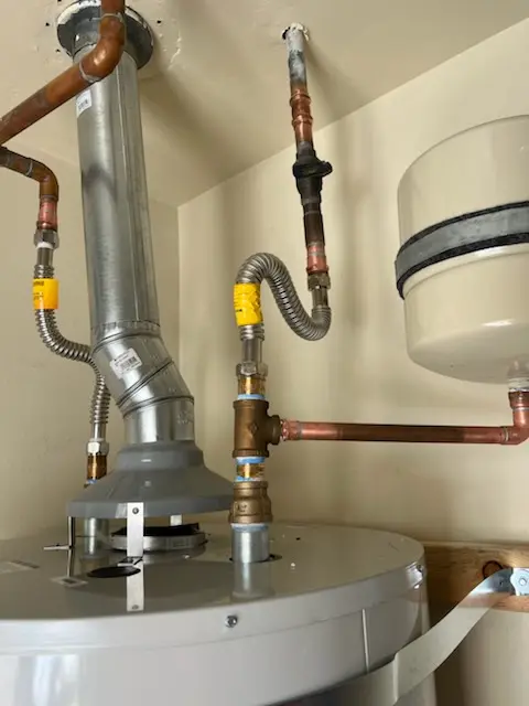 Water heater installation and plumbing repair in West Milton